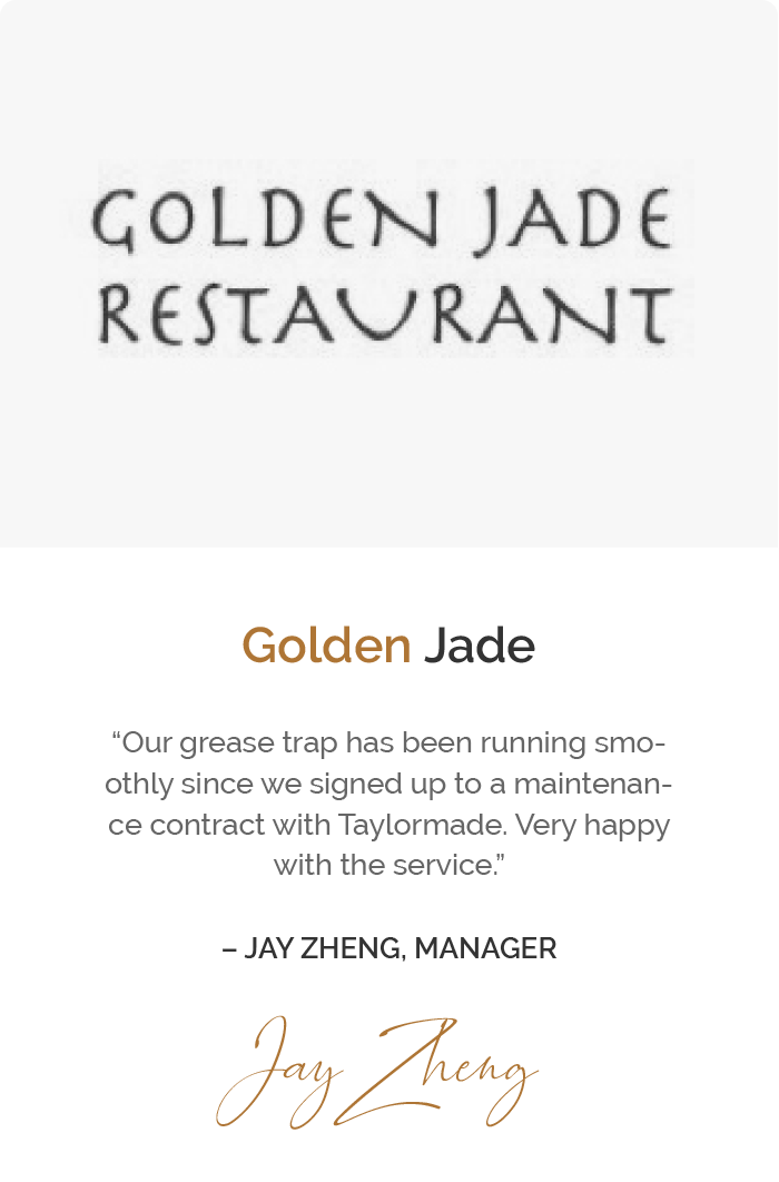 Golden Jade testimonial and picture