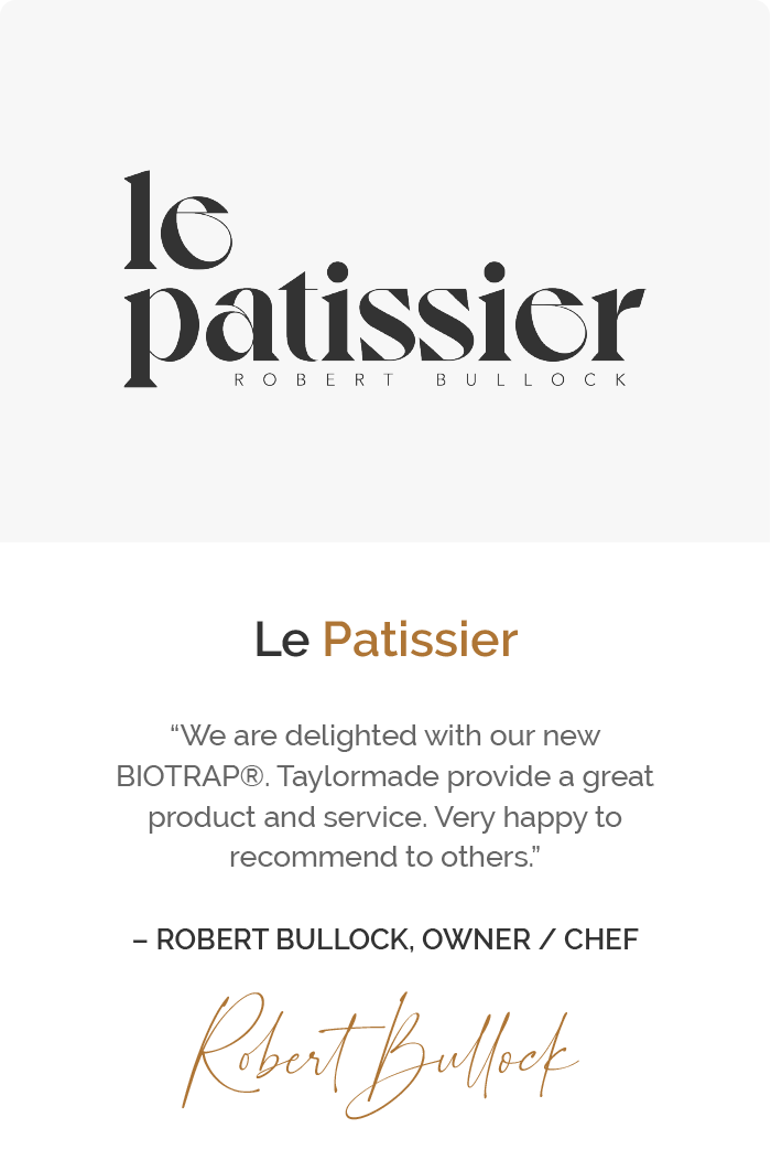 Le Patissier testimonial and picture