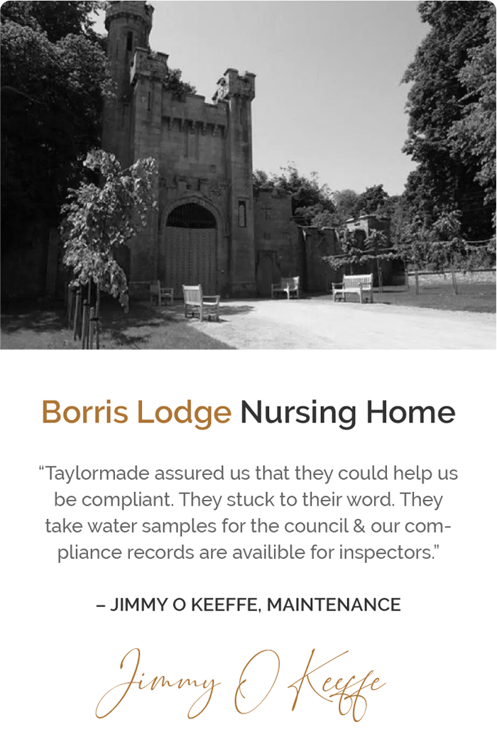 Borris Lodge testimonial and picture