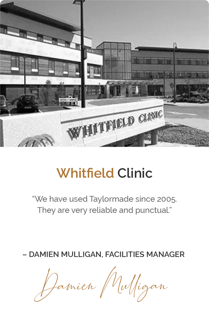 Whitfield Clinic testimonial and picture
