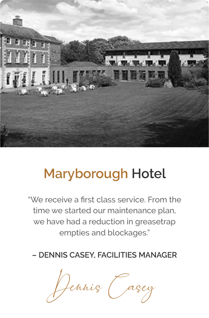 Westbury Hotel testimonial and picture